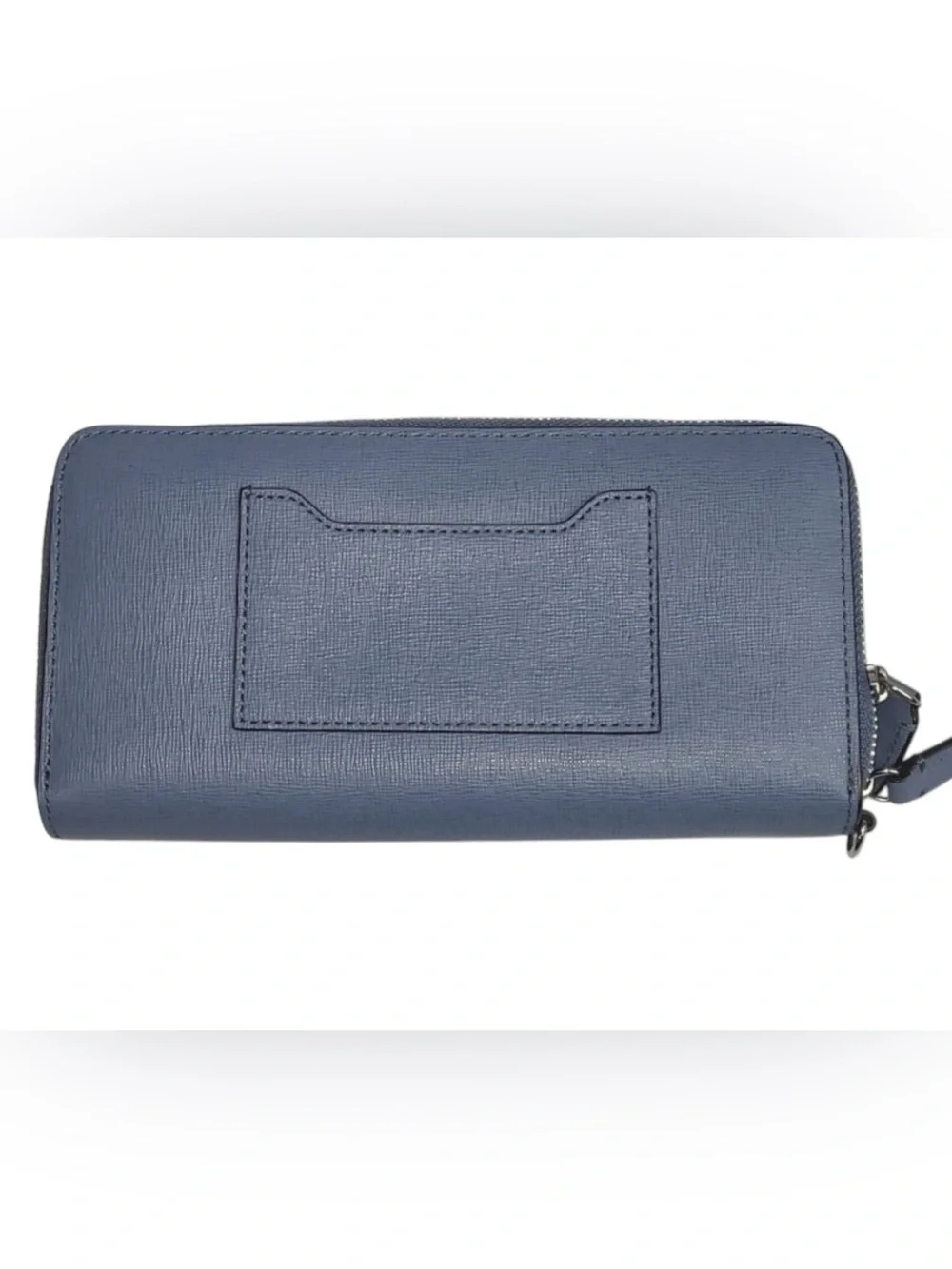 Coach Blue Leather Zip Wristlet Clutch NWT - Picture 3 of 4
